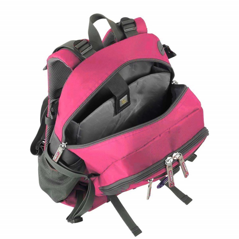 Rucksack Pink, Farbe: rosa/pink, Marke: Loubs, Abmessungen in cm: 28x46x21, Bild 2 von 3