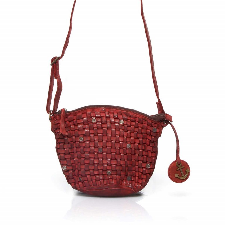 Beuteltasche Soft-Weaving Hansine B3.4820 Chili Red, Farbe: rot/weinrot, Marke: Harbour 2nd, EAN: 4046478019805, Abmessungen in cm: 23x18x5, Bild 1 von 2