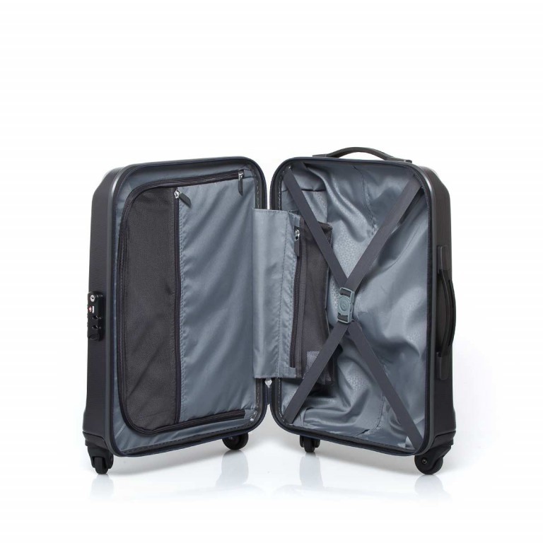 Koffer skydro Spinner 55 Black, Farbe: schwarz, Marke: Samsonite, Abmessungen in cm: 40x55x20, Bild 3 von 5