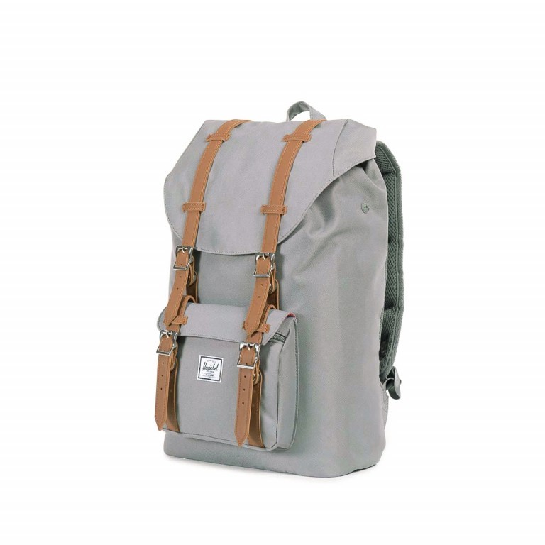 Rucksack Little America Medium Volumen 14 Liter Grey, Farbe: grau, Marke: Herschel, EAN: 0828432022069, Abmessungen in cm: 28x43x12, Bild 2 von 6