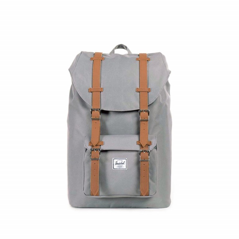 Rucksack Little America Medium Volumen 14 Liter Grey, Farbe: grau, Marke: Herschel, EAN: 0828432022069, Abmessungen in cm: 28x43x12, Bild 1 von 6