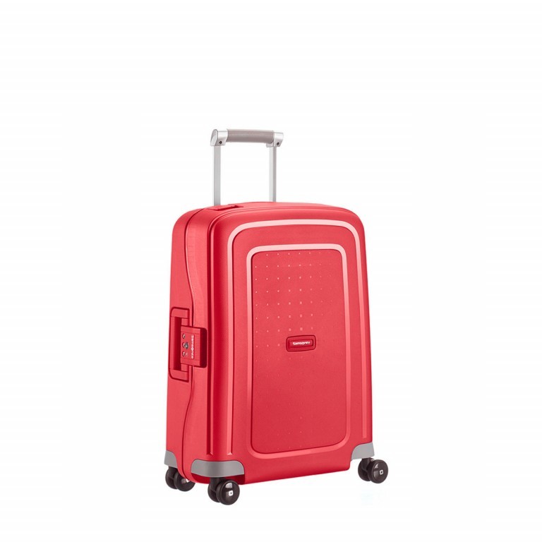 Koffer S´Cure Spinner 55 Crimson Red, Farbe: rot/weinrot, Marke: Samsonite, EAN: 5414847329937, Abmessungen in cm: 40x55x20, Bild 1 von 5
