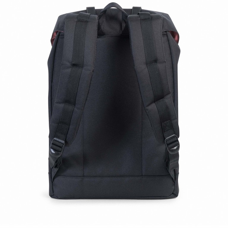 Rucksack Retreat einfarbig Volumen 18 Liter Black, Farbe: schwarz, Marke: Herschel, EAN: 0828432061020, Abmessungen in cm: 34x46x12, Bild 3 von 5