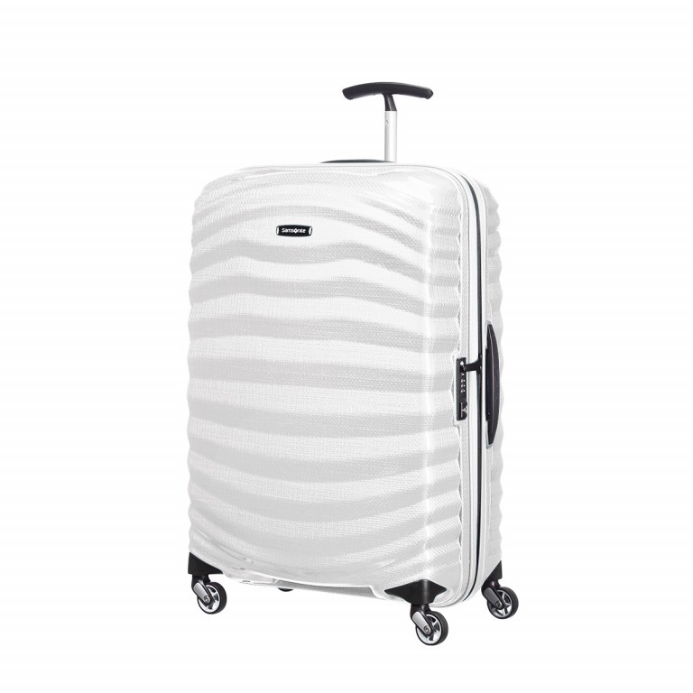 Koffer lite-shock Spinner 69 Off White, Farbe: weiß, Marke: Samsonite, Abmessungen in cm: 47x69x29, Bild 1 von 12