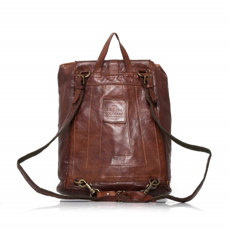 Rucksack C06005-VL 1702 Leder Cognac, Farbe: cognac, Marke: Campomaggi, Abmessungen in cm: 34x42x15, Bild 4 von 7