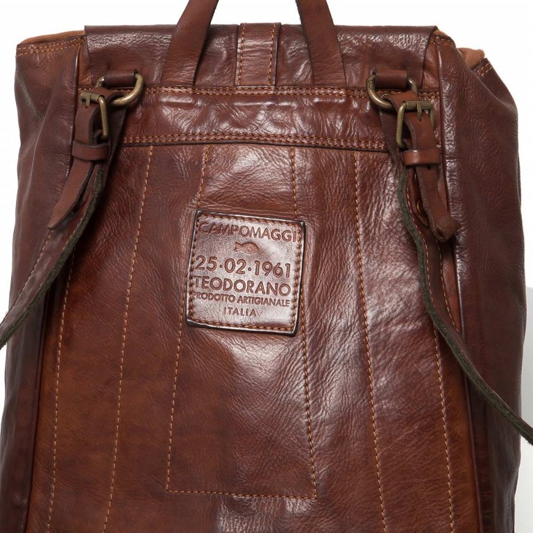 Rucksack C06005-VL 1702 Leder Cognac, Farbe: cognac, Marke: Campomaggi, Abmessungen in cm: 34x42x15, Bild 6 von 7