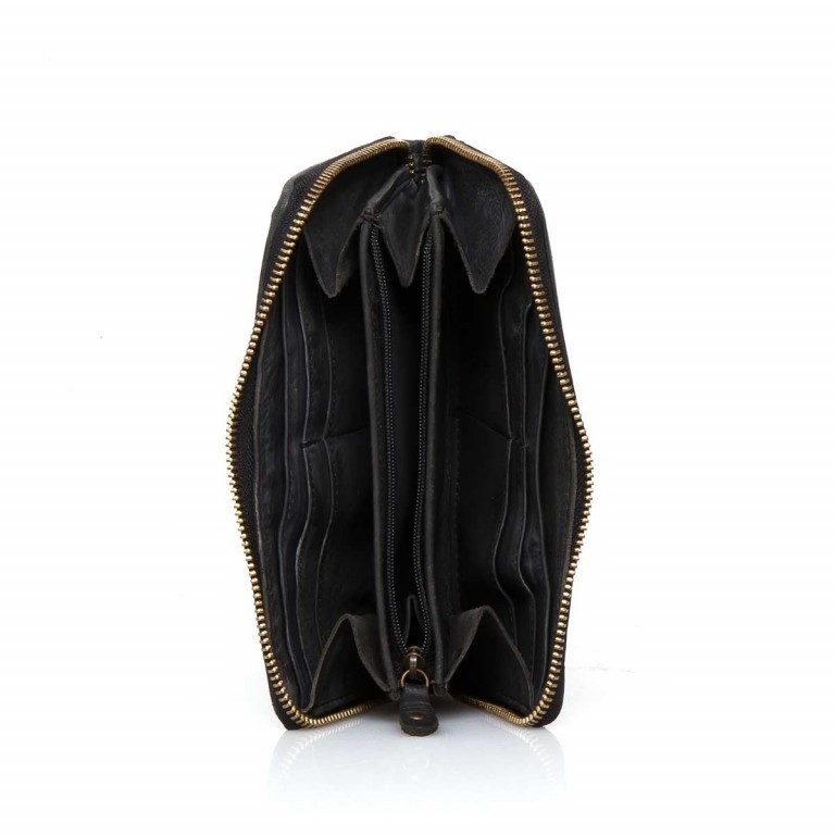 Geldbörse Soft-Weaving Penelope B3.9859 Black, Farbe: schwarz, Marke: Harbour 2nd, Abmessungen in cm: 18.5x10x2.5, Bild 2 von 3