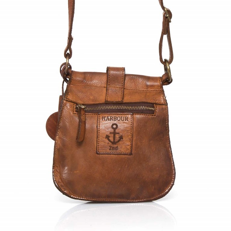 Umhängetasche Cool-Casual Mieke B3.4821 Charming Cognac, Farbe: cognac, Marke: Harbour 2nd, EAN: 4046478020344, Abmessungen in cm: 17x18x3, Bild 3 von 4