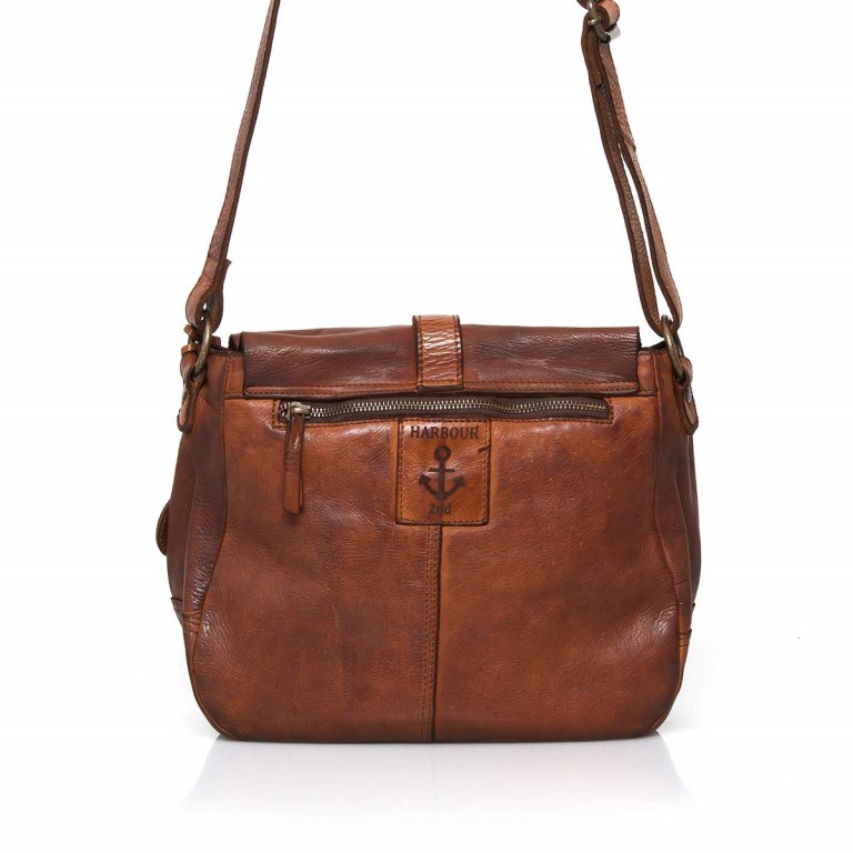 Umhängetasche Cool-Casual Saddle Nauja B3.4903 Charming Cognac, Farbe: cognac, Marke: Harbour 2nd, EAN: 4046478020405, Abmessungen in cm: 29x28x11, Bild 3 von 5