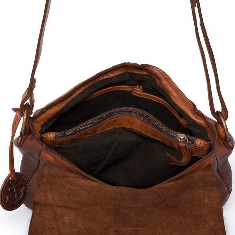 Umhängetasche Cool-Casual Saddle Nauja B3.4903 Charming Cognac, Farbe: cognac, Marke: Harbour 2nd, EAN: 4046478020405, Abmessungen in cm: 29x28x11, Bild 5 von 5