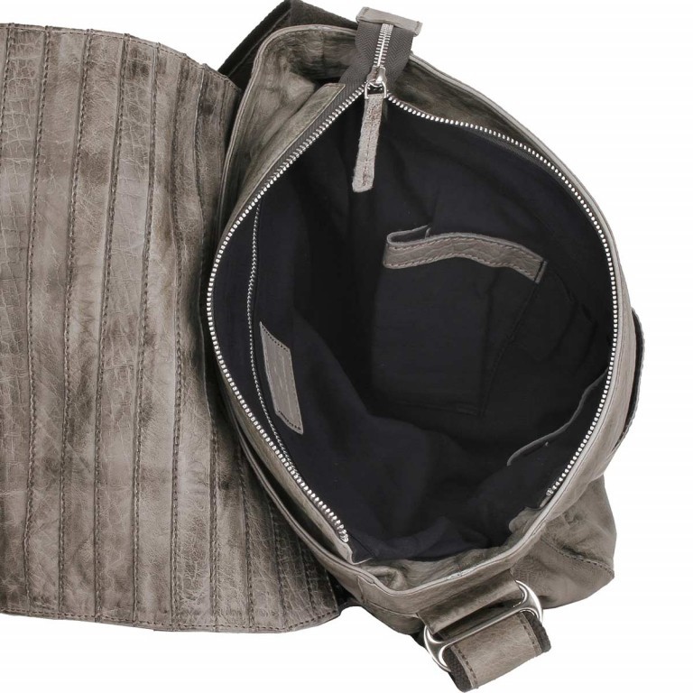 Kuriertasche Twenty Five I Grey Stripe, Farbe: grau, Marke: Bull & Hunt, Abmessungen in cm: 25x31x11, Bild 4 von 4