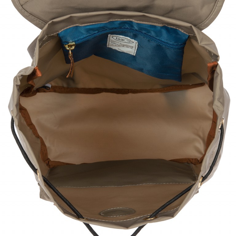 Rucksack X-BAG & X-Travel Dove Gray, Farbe: taupe/khaki, Marke: Brics, EAN: 8016623887685, Abmessungen in cm: 30x34x14, Bild 5 von 7