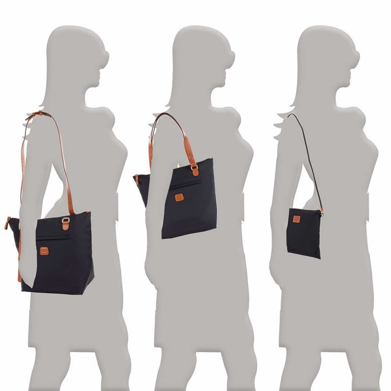 Shopper X-BAG & X-Travel 3 in 1 Black, Farbe: schwarz, Marke: Brics, Abmessungen in cm: 35x34x15, Bild 5 von 5