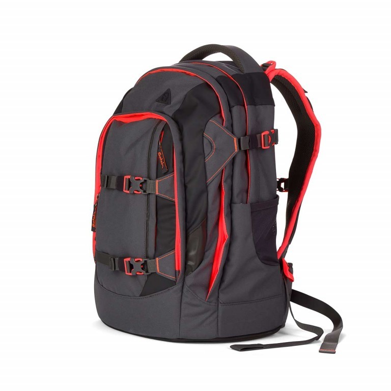 Rucksack Pack Coral Phantom, Farbe: grau, orange, Marke: Satch, EAN: 4057081001514, Abmessungen in cm: 30x45x22, Bild 2 von 13