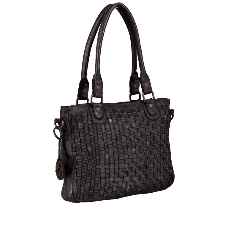 Shopper Soft-Weaving Ysabel B3.4722 Dark Ash, Farbe: anthrazit, Marke: Harbour 2nd, EAN: 4046478020498, Abmessungen in cm: 32x25x5, Bild 2 von 8