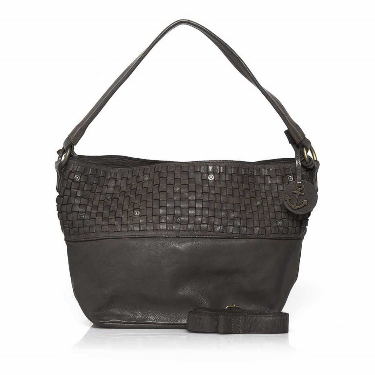 Beuteltasche Soft-Weaving Helena B3.5044 Dark Ash, Farbe: anthrazit, Marke: Harbour 2nd, Abmessungen in cm: 40x27x16, Bild 1 von 3