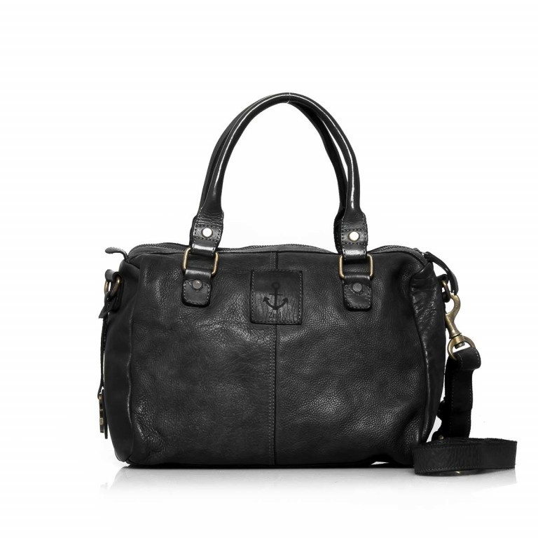 Handtasche Soft-Weaving Fanny B3.4833 Black, Farbe: schwarz, Marke: Harbour 2nd, Abmessungen in cm: 30x25x10, Bild 2 von 3