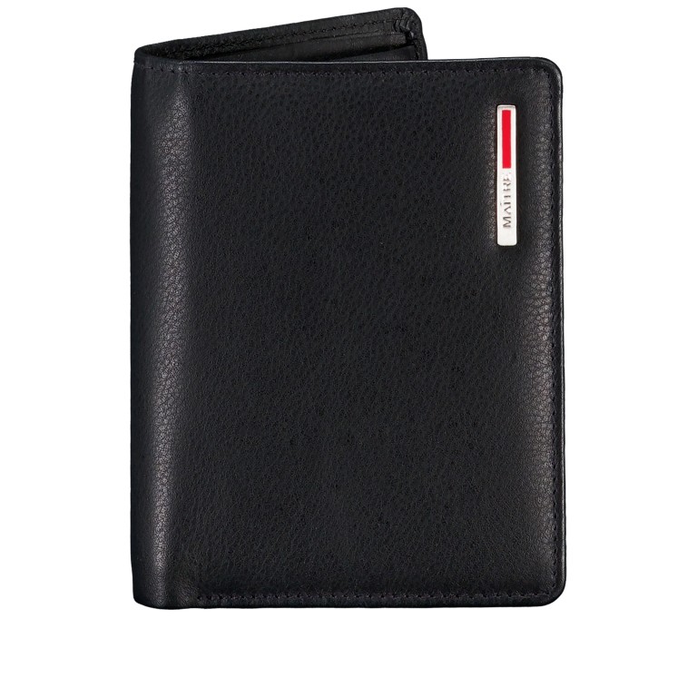 Geldbörse Luciano Hardwin Schwarz, Farbe: schwarz, Marke: Maitre, EAN: 4006053602341, Abmessungen in cm: 9.5x12.5x2.5, Bild 1 von 5