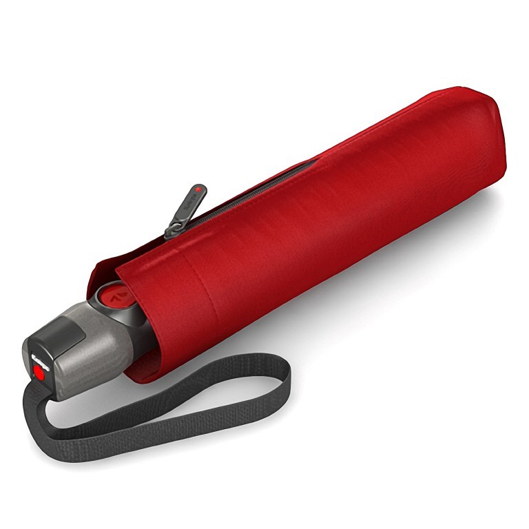 Schirm T.200 Medium Duomatic Red, Farbe: rot/weinrot, Marke: Knirps, EAN: 9003034256833, Bild 1 von 2