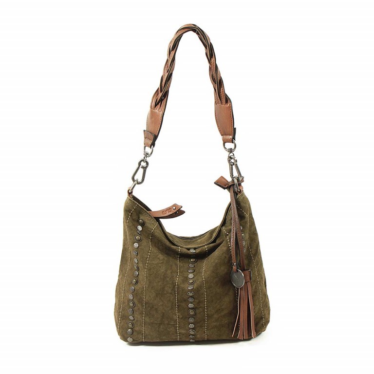 Beuteltasche Nelly 10125 Canvas Khaki, Farbe: taupe/khaki, Marke: Suri Frey, Abmessungen in cm: 27x27x8, Bild 1 von 7