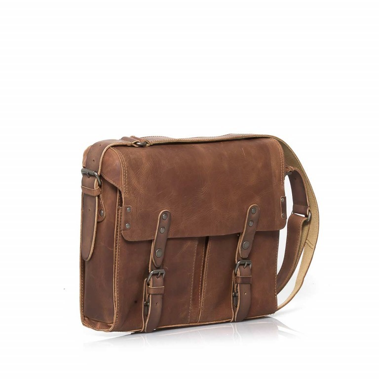 Kuriertasche Hunter Lewis Vintage Tan, Farbe: cognac, Marke: Aunts & Uncles, EAN: 4250394922365, Abmessungen in cm: 33x27x9, Bild 4 von 4