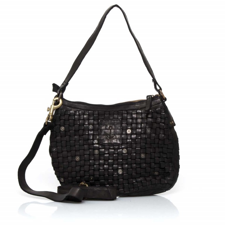 Beuteltasche Soft-Weaving Fenja B3.4832 Dark Ash, Farbe: anthrazit, Marke: Harbour 2nd, Abmessungen in cm: 31x20x11, Bild 4 von 4