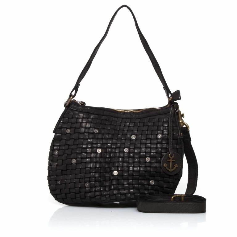 Beuteltasche Soft-Weaving Fenja B3.4832 Dark Ash, Farbe: anthrazit, Marke: Harbour 2nd, Abmessungen in cm: 31x20x11, Bild 1 von 4