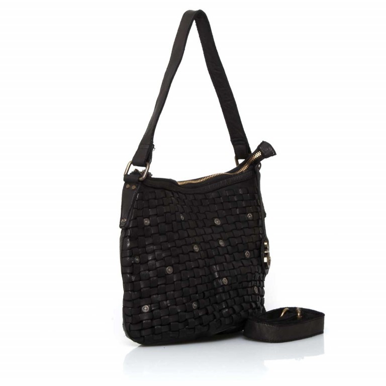 Beuteltasche Soft-Weaving Fenja B3.4832 Dark Ash, Farbe: anthrazit, Marke: Harbour 2nd, Abmessungen in cm: 31x20x11, Bild 2 von 4
