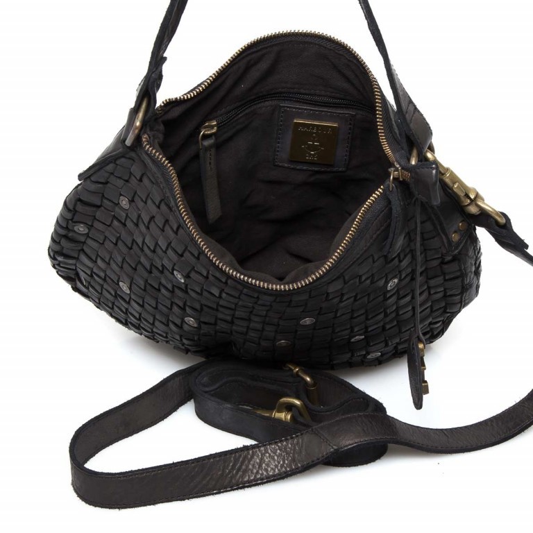 Beuteltasche Soft-Weaving Fenja B3.4832 Dark Ash, Farbe: anthrazit, Marke: Harbour 2nd, Abmessungen in cm: 31x20x11, Bild 3 von 4