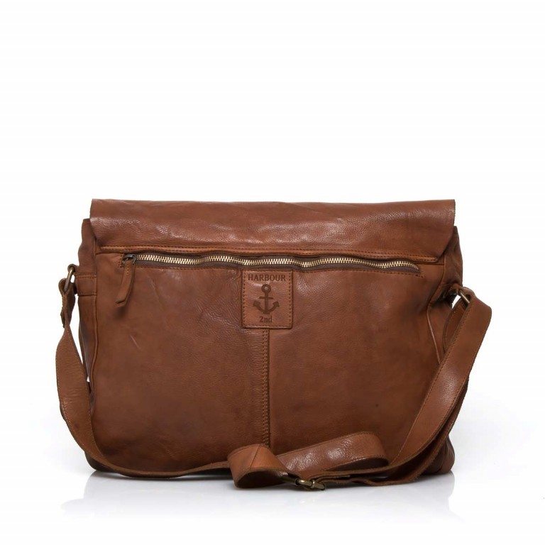 Kuriertasche Cool-Casual Yamal B3.5107 Charming Cognac, Farbe: cognac, Marke: Harbour 2nd, EAN: 4046478021785, Abmessungen in cm: 37x30x9, Bild 4 von 4