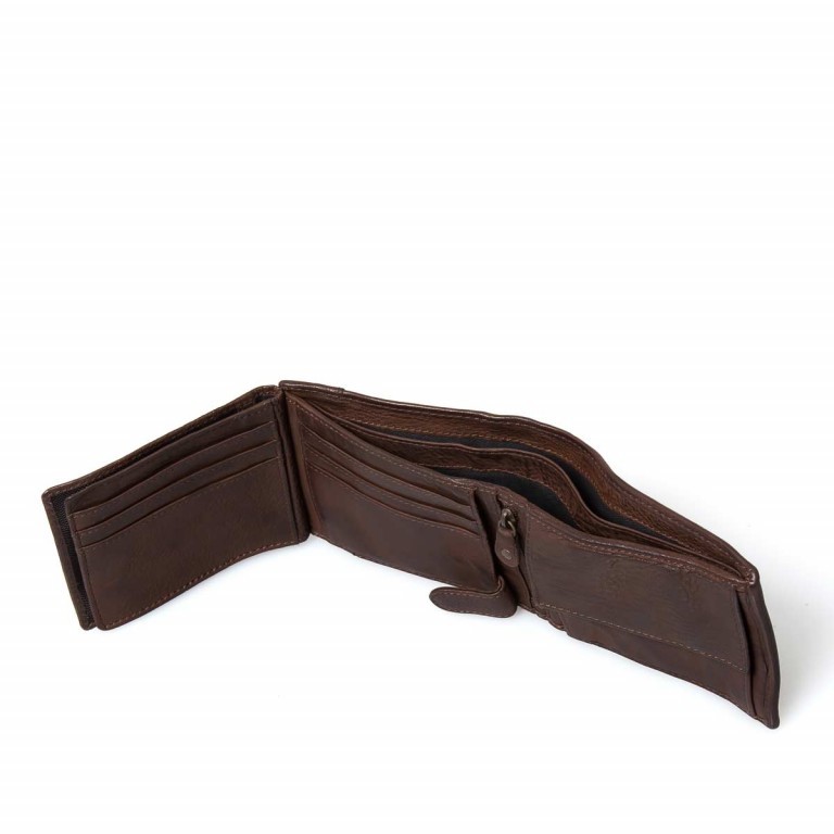 Geldbörse Cool-Casual August B3.0340 Chocolate Brown, Farbe: braun, Marke: Harbour 2nd, EAN: 4046478023413, Abmessungen in cm: 12.5x9.5x2.5, Bild 5 von 6