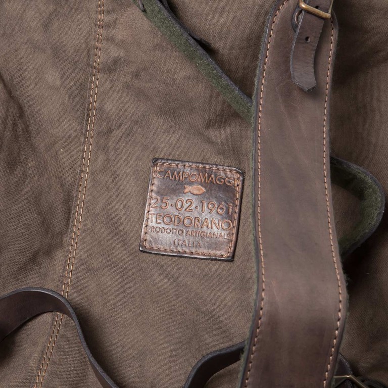 Rucksack Taschen-Funktion Grigio, Farbe: grau, braun, Marke: Campomaggi, Abmessungen in cm: 42x44x2, Bild 6 von 6