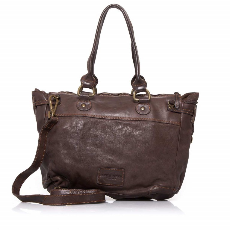 Tasche Sydney 6 Mokka, Farbe: braun, Marke: Jack Kinsky, EAN: 4051482338378, Abmessungen in cm: 31x28x10.5, Bild 3 von 4