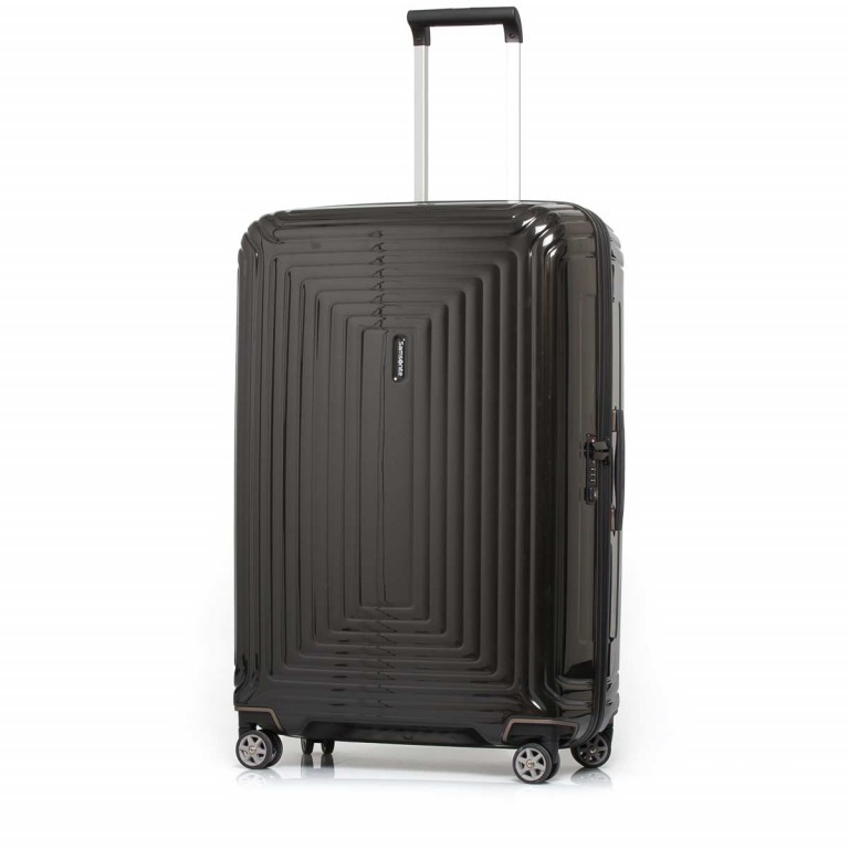 Koffer neopulse Spinner 75 Metallic Black, Farbe: schwarz, Marke: Samsonite, EAN: 5414847565731, Abmessungen in cm: 51x75x28, Bild 2 von 10