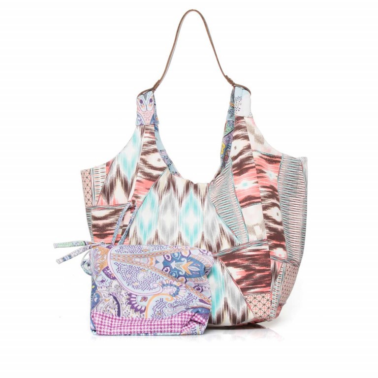 Beuteltasche Cheyenne Canvas Love 116-5002 Paisley Pepita, Farbe: bunt, Marke: Anokhi, Abmessungen in cm: 30x25x27, Bild 4 von 4