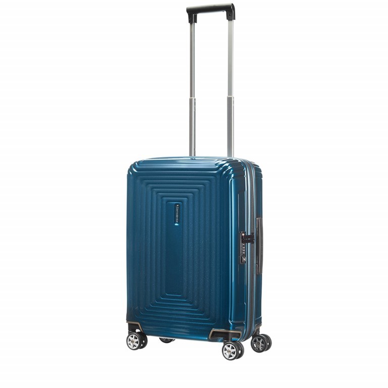 Koffer neopulse Spinner 55 Metallic Blue, Farbe: blau/petrol, Marke: Samsonite, Abmessungen in cm: 40x55x20, Bild 3 von 5