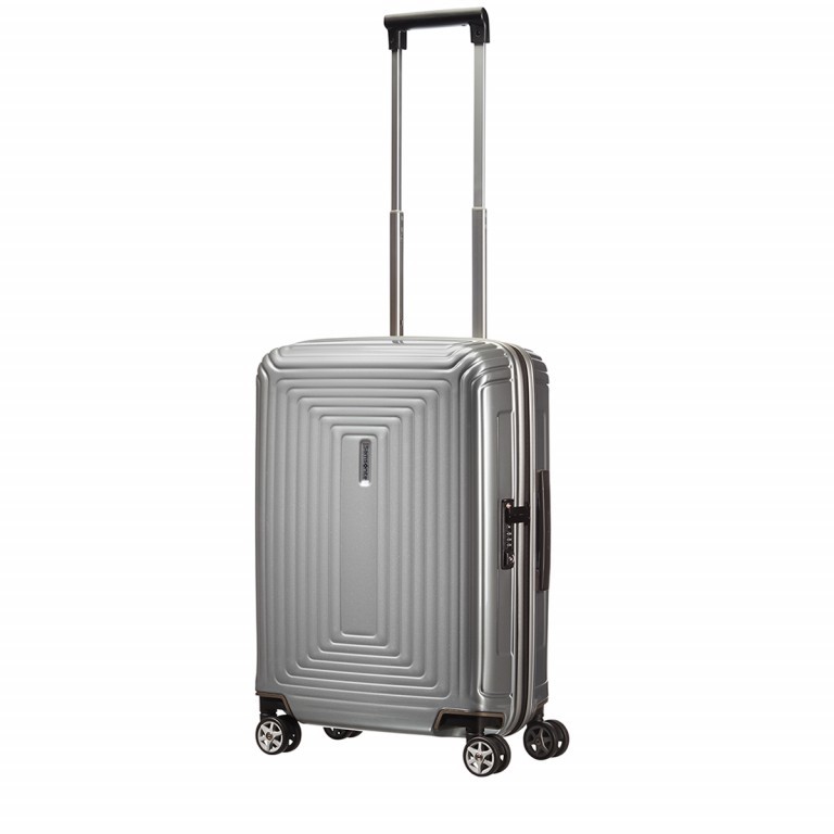 Koffer neopulse Spinner 55 Metallic Silver, Farbe: grau, Marke: Samsonite, Abmessungen in cm: 40x55x20, Bild 3 von 5