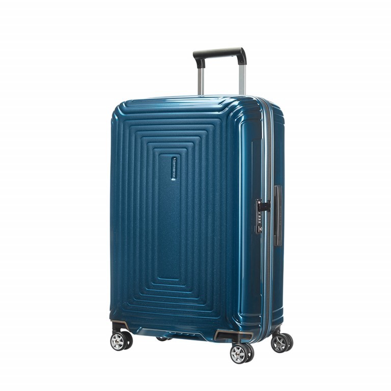 Koffer neopulse Spinner 69 Metallic Blue, Farbe: blau/petrol, Marke: Samsonite, Abmessungen in cm: 46x69x27, Bild 1 von 5