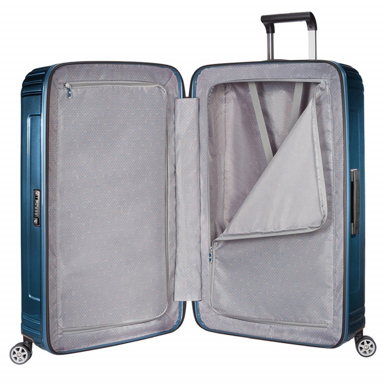 Koffer neopulse Spinner 69 Metallic Blue, Farbe: blau/petrol, Marke: Samsonite, Abmessungen in cm: 46x69x27, Bild 2 von 5