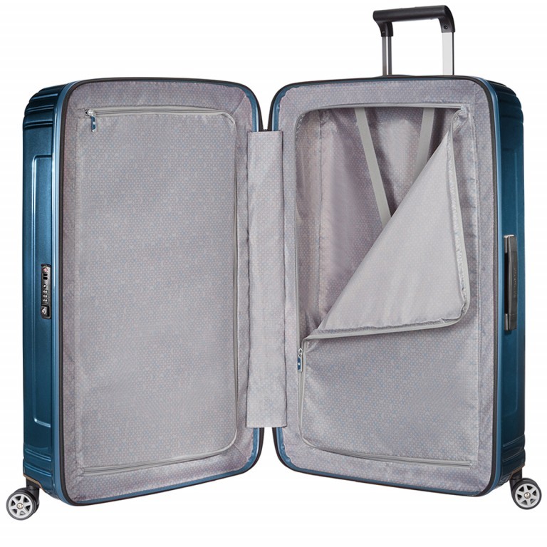 Koffer neopulse Spinner 75 Metallic Blue, Farbe: blau/petrol, Marke: Samsonite, Abmessungen in cm: 51x75x28, Bild 2 von 4