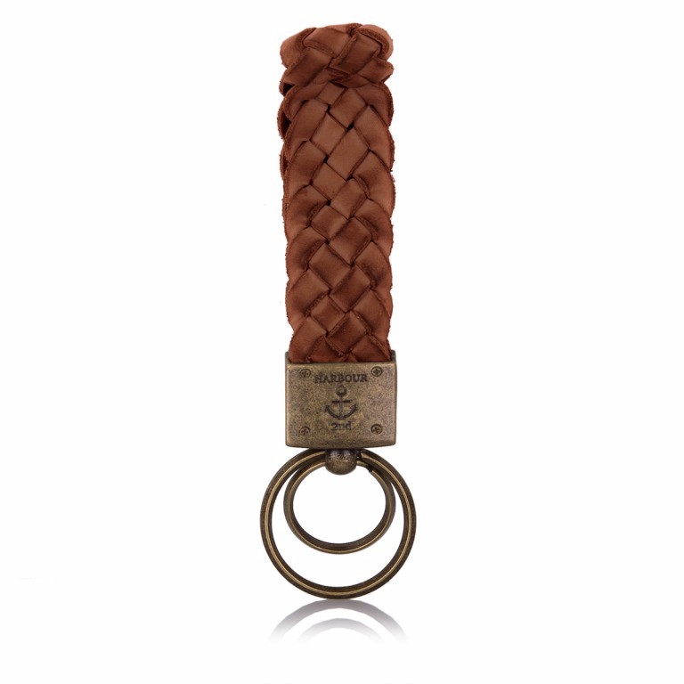 Schlüsselanhänger Soft-Weaving Hermine B3.0974 Charming Cognac, Farbe: cognac, Marke: Harbour 2nd, Abmessungen in cm: 17x3x0, Bild 2 von 2