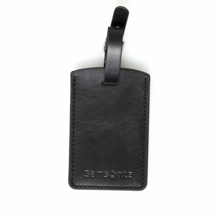 Kofferanhänger Rectangle Luggage Tag 2er Set Black, Farbe: schwarz, Marke: Samsonite, EAN: 5414847953989, Bild 3 von 3