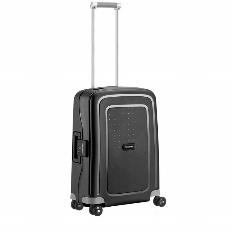 Koffer S´Cure Spinner 55 Black, Farbe: schwarz, Marke: Samsonite, EAN: 5414847329920, Abmessungen in cm: 40x55x20, Bild 2 von 5