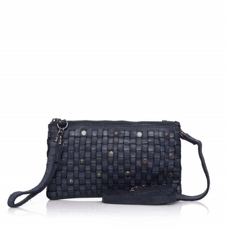 Umhängetasche / Clutch Soft-Weaving Lillen B3.4795 Midnight Navy, Farbe: blau/petrol, Marke: Harbour 2nd, EAN: 4046478019157, Abmessungen in cm: 23x13x2, Bild 1 von 7