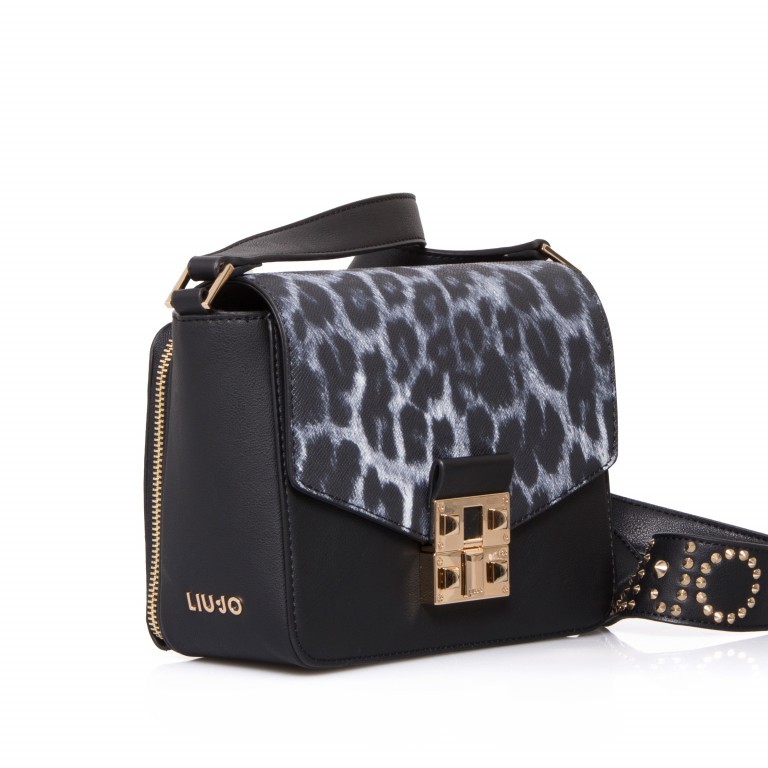 Schultertasche Macula Sifno SIF-A66071E0043 Black Nero, Farbe: schwarz, Marke: Liu Jo, Abmessungen in cm: 22x18x10.5, Bild 2 von 4