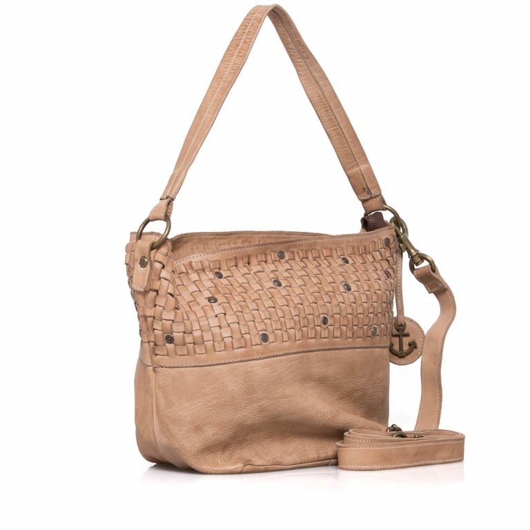 Beuteltasche Soft-Weaving Helena B3.5044 Taupe, Farbe: taupe/khaki, beige, Marke: Harbour 2nd, Abmessungen in cm: 40x27x16, Bild 2 von 4