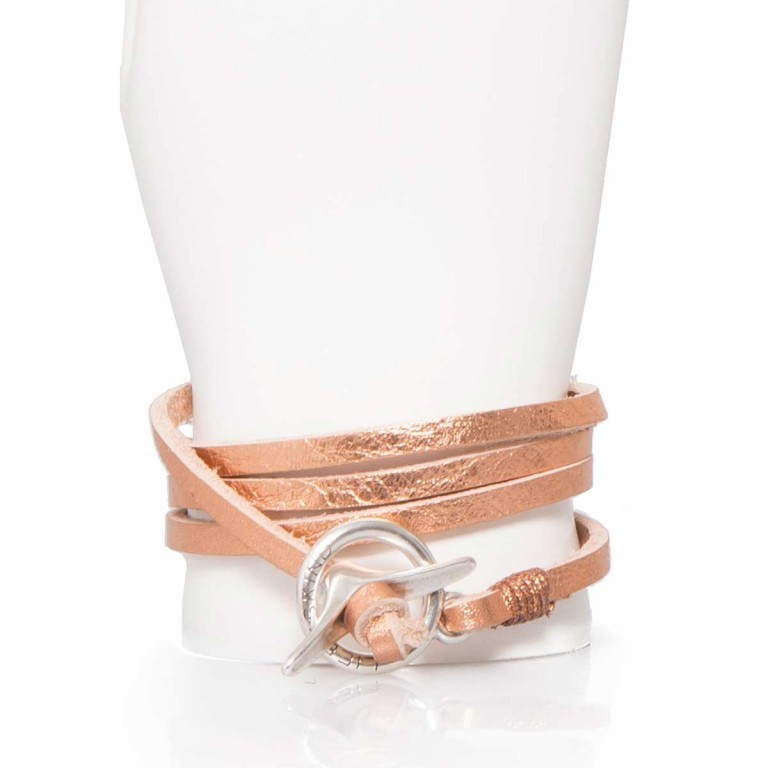 Armband Joy Wickelarmband Rosegold, Farbe: rosa/pink, Marke: Liebeskind Berlin, EAN: 4051436829839, Abmessungen in cm: 67x0.5x0, Bild 2 von 2