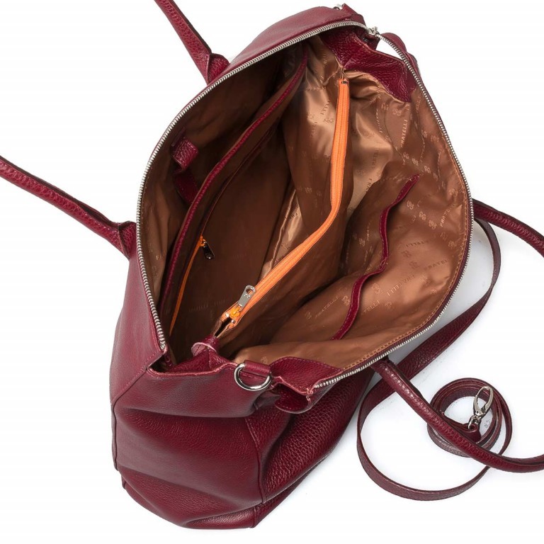 Shopper Romance 0038 Rubino, Farbe: rot/weinrot, Marke: Gigi Fratelli, Abmessungen in cm: 39x29x13.5, Bild 5 von 7