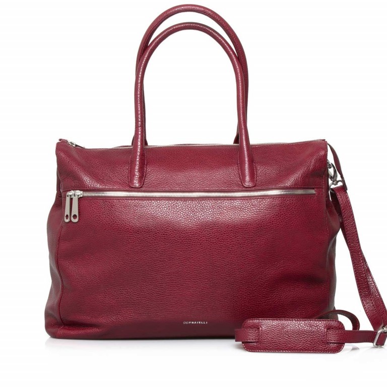 Shopper Romance 8007 Rubino, Farbe: rot/weinrot, Marke: Gigi Fratelli, Abmessungen in cm: 43x35x12, Bild 1 von 7