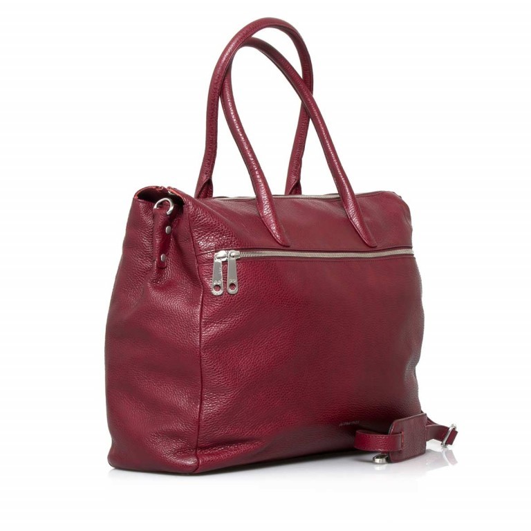 Shopper Romance 8007 Rubino, Farbe: rot/weinrot, Marke: Gigi Fratelli, Abmessungen in cm: 43x35x12, Bild 2 von 7